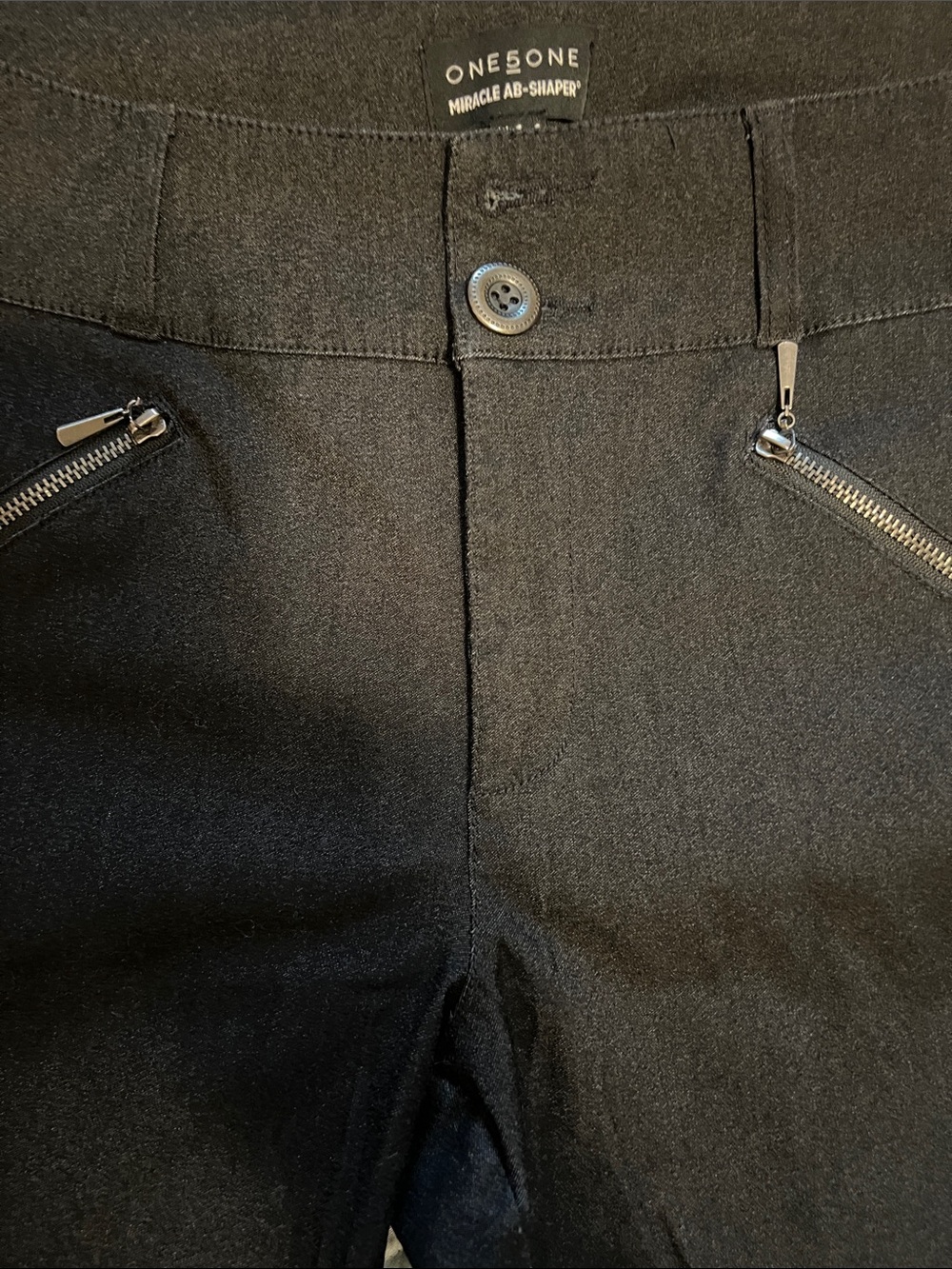One 5 0ne Black bootcut Dress Pants with Welt Back Pocket - Picture 3 of 12